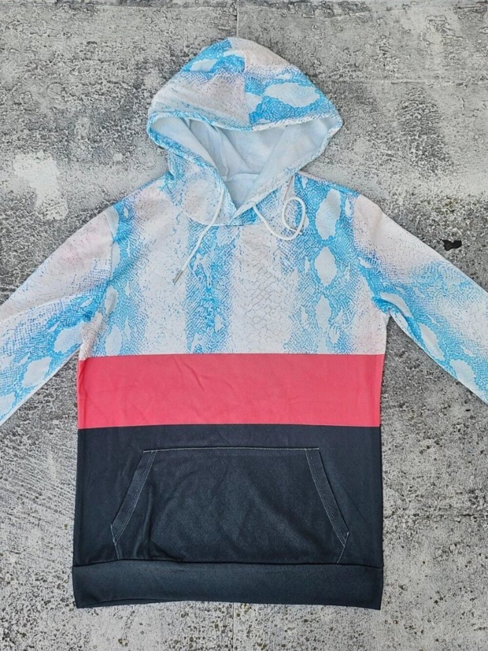 Hooded Jacket Long sleeve Multi Color Light Weight Polyester Unisex Jacket Sz L
